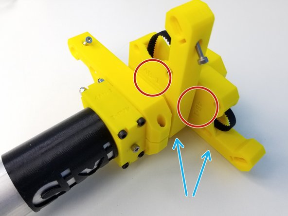 Watch out for the orientation of the Mount!!Label side is facing towards the Ulna Gearbox, (see Pic3)