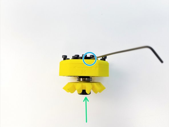 Feed the other end of the Rod to through the Input Shaft Tube all the way to Output Disk