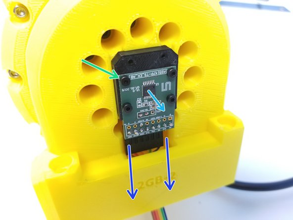 Feed the Sensor Cable through the Tunnel