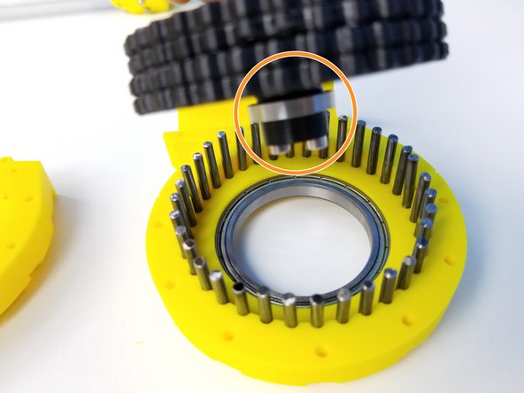 Carefully insert the Rotor while maintaining this position on the Housing with the pins.