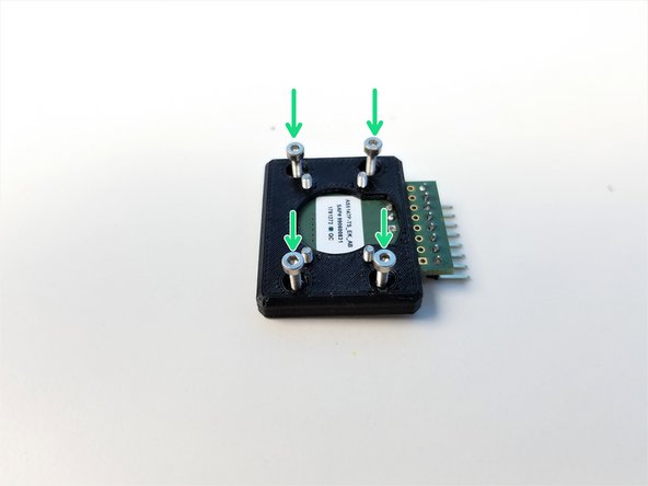 Partially screw in M2x10mm Screws in the Sensor Adapter