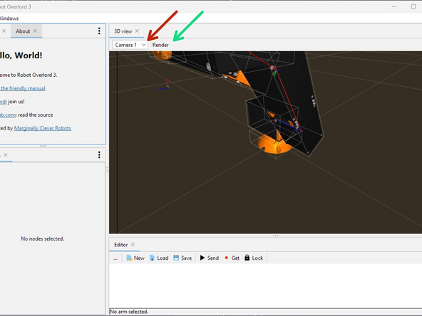 Change camera in the Scene with the 3D view > camera selector.  There is always a default Camera 1