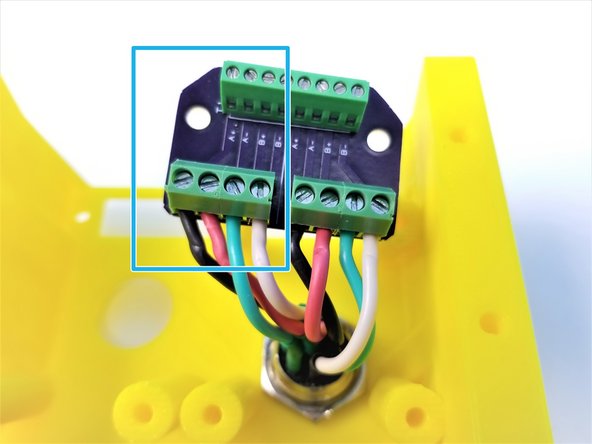 Insert the Wires to the Bigger Screw Terminal as shown in the picture