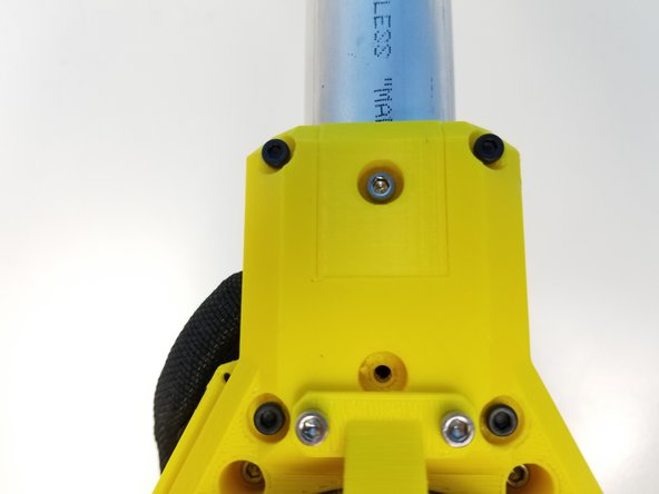 Tighten the Pipe using the M3x45mm Screws and M3 Nylock Nuts