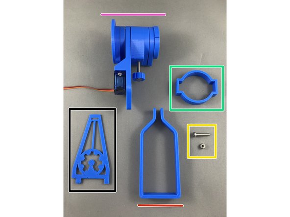 1.    Gather All parts you will need for pen holder assembly