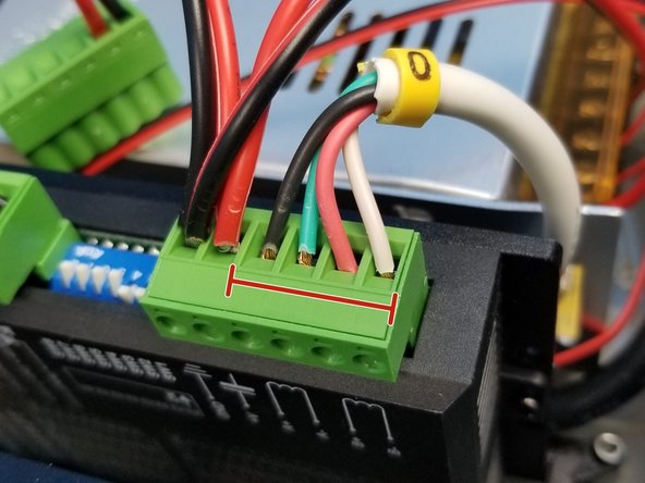 Start with M0 cables from the GX16 Aviation Plug and the screw terminal that's directly connected to PSU.