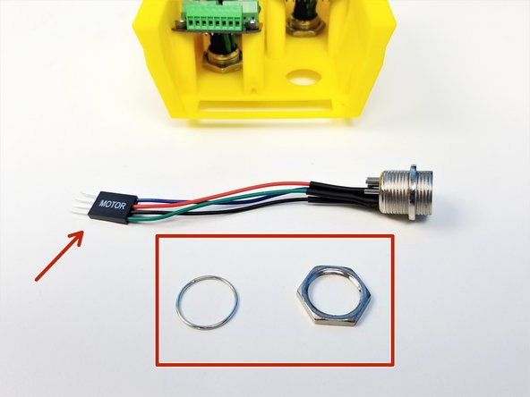 Unscrew all the Nut and Washer from the Aviation Plug [80mm]
