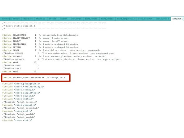 Confirm that in the file configure.h, the line reads "#define MACHINE_STYLE POLARGRAPH".  This firmware runs on many styles of robots and this sets the correct style.