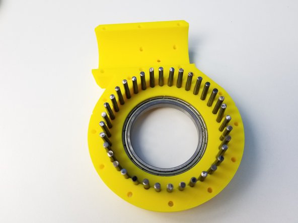 Insert all 36 Steel Pins on the Sensor Side Half of the Housing