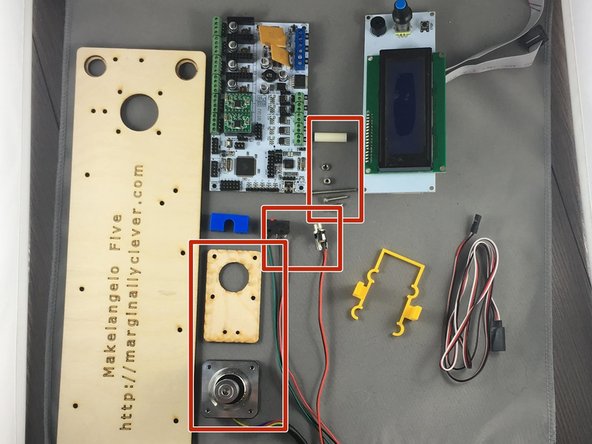 Gather all parts needed for assembly.