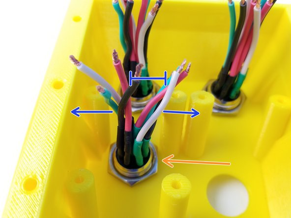 Other 4 pins are done with Green Heat Shrinks