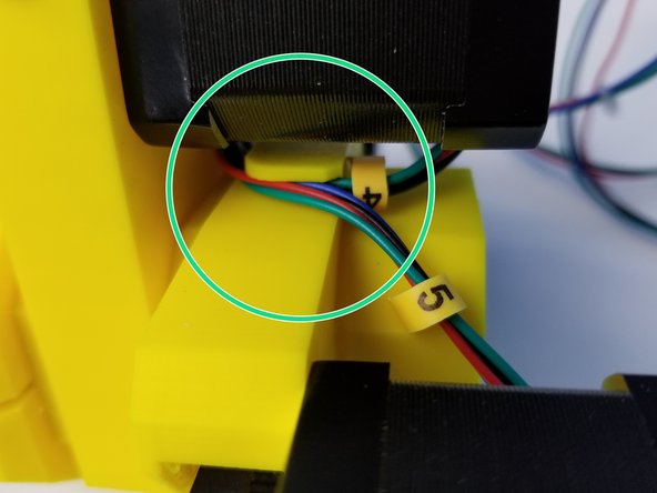 Do the same with Motor 4 Cable and use Motor 5 Mount Piece