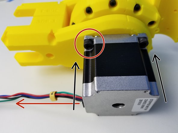 Align the D-Cut of the Motor Shaft to the Gearbox Input Shaft and insert the motor all the way through.