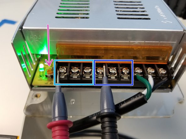 Be careful to NOT touch the screw terminals with your bare hands.