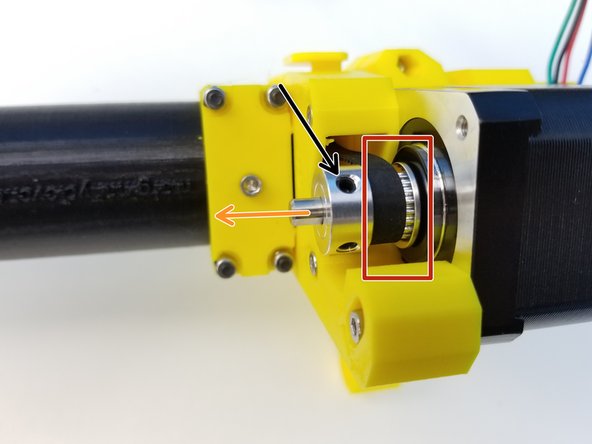 Align the GT-2 Timing Belt with the Metal Pulley