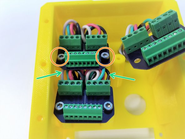 Secure the PCB to the Back Panel using M3x8mm Screws