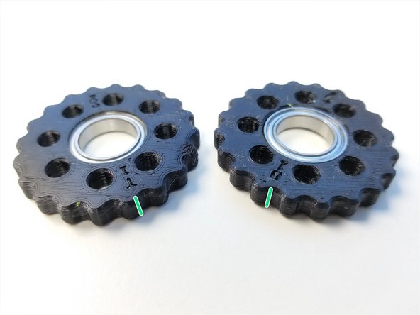 Make a sharpie mark on the side of the Rotors along the &quot;T&quot; and &quot;B&quot; label. This will help the alignment process in the future.