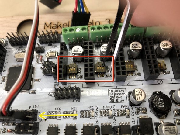 The black wire lead of the connector goes into EXP3 pin 2.