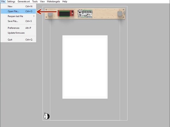 Click File &gt; Open File... and select your PNG, BMP, JPG, GIF, or PIO image file.