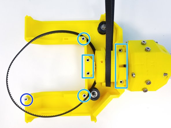 Place the GT2x336mm Timing Belt on the inner pulley