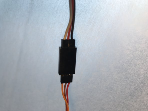 Connect servo cable and USB cable