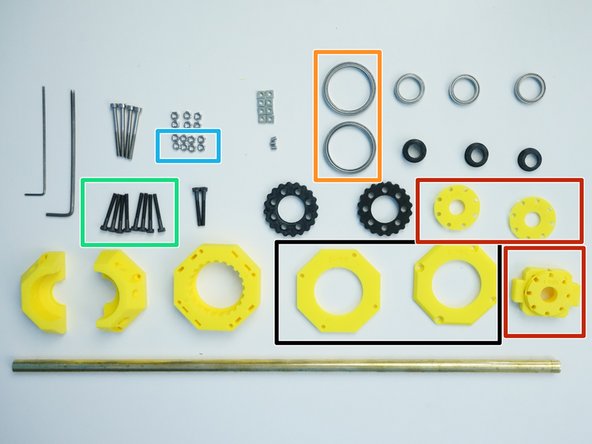 Prepare the following components: