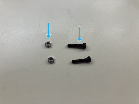 Locate the M3 screws and nuts in your HUGE upgrade kit.