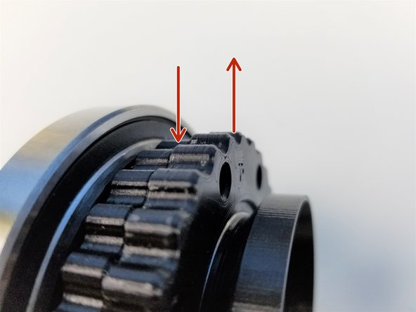 For our new alignment method, Eccentricity is aligned with the T and B label of the Rotors.