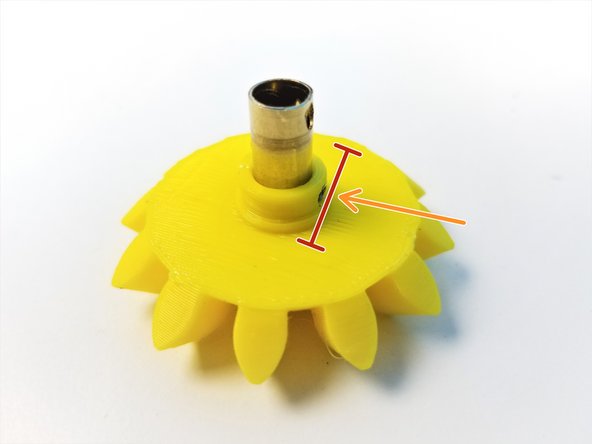 Secure the Gear using M3 Set Screw 