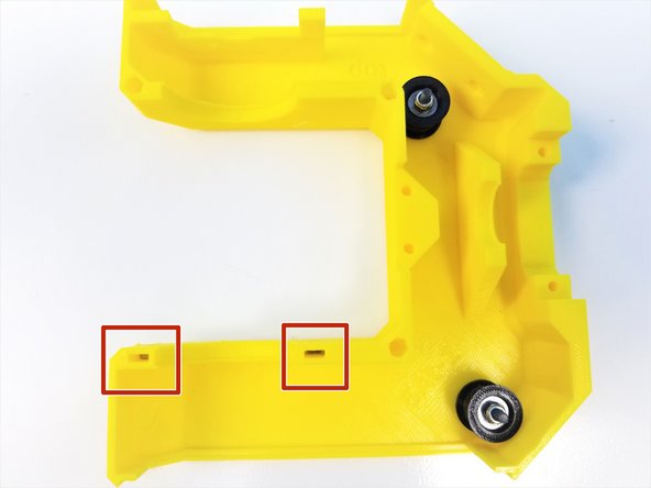 Insert the M3 Square Nuts in the Fork Top
