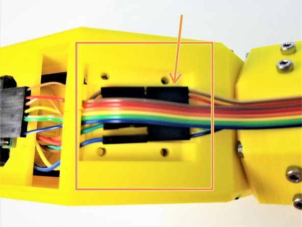 Organize the Cables on the Cable Clamp area
