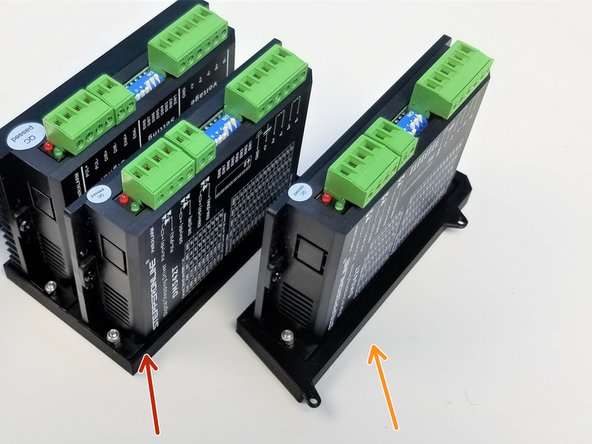 There are two DM542T Drivers and one DM556T Driver, DM556T Driver is the one with a big Heat Sink in the back