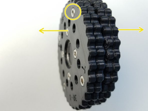 Thicker piece is the Screw Head side,