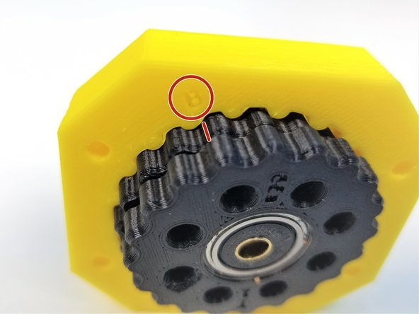 Align the Side Sharpie mark on the Bottom Rotor to the &quot;B&quot; label on the Housing and slide only the Bottom Rotor into the Housing