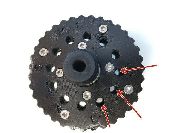 Once the Rotor is Properly aligned, all 12 inner holes will have the same space between them when looking directly above it