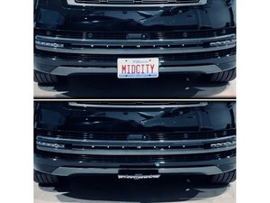 Integrated Motorized License Plate Frame