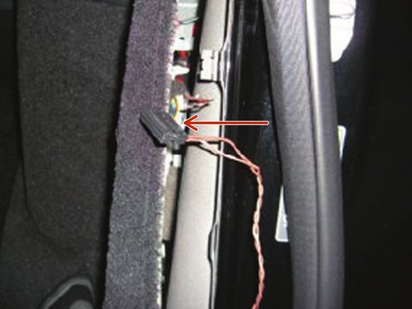 Install the pins from the 166 KG adapter into the spots where the factory wires were removed.