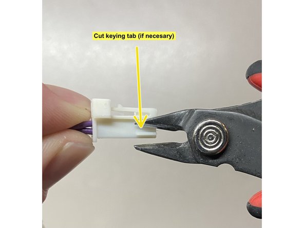 Plug provided 2 pin white CAN plug terminating the purple and purple/white wires into any empty spot in the distribution block.
