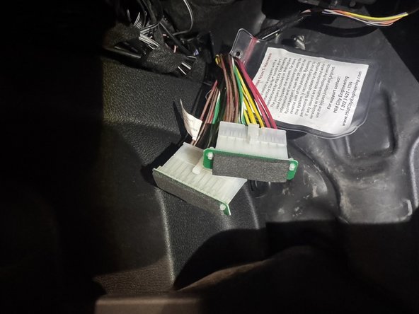 Connect jumpers to main T-harnessing plug