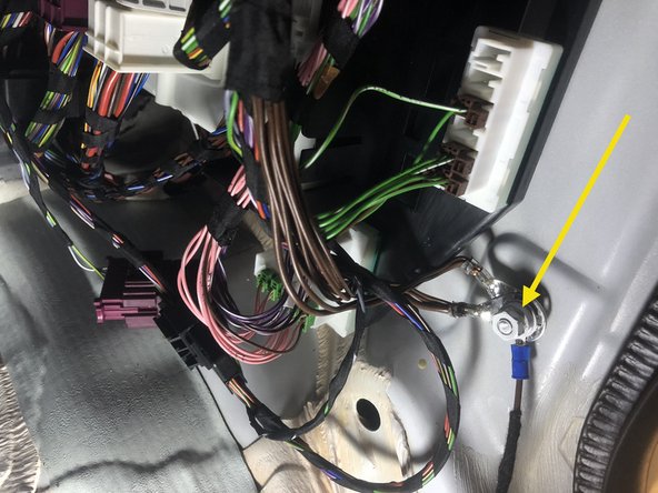 Connect black wire from alarm (ground) to chassis ground