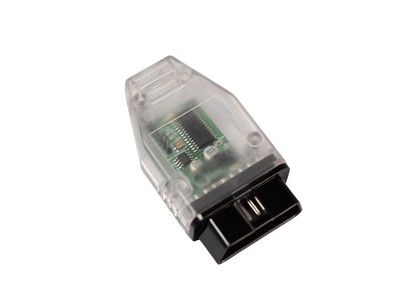Use provided OBD programmer to program high idle. Click here for OBD programming instructions.