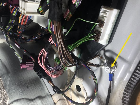 Connect black wire from alarm (ground) to chassis ground