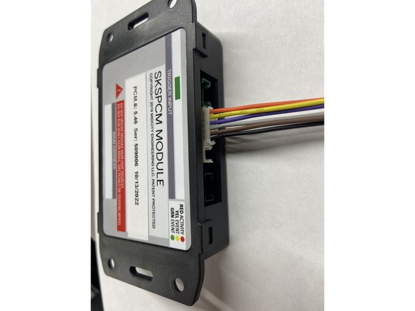 Physical valet switch (remote starter on/off). When purple wire is grounded, system is in valet mode (remote starter off)