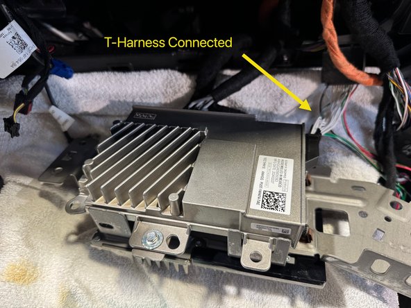 Connect T-harness to gateway module