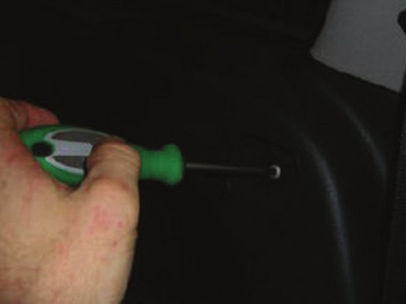 Remove (1) T-30 torx from inside the rear retractible cover mount.