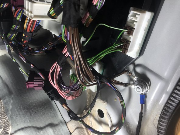 Connect black wire from alarm (ground) to chassis ground