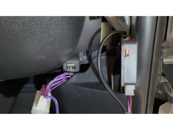 Connect the provided 2 pin CAN plug to any empty spot in the distribution block