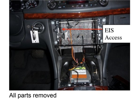 There is now a small area which will allow access to the rear of the EIS. There is very limited room there and the next few steps may take some time to complete.