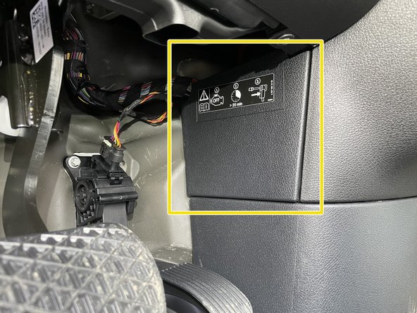 There is a battery quick disconnect that should be used to disconnect the chassis battery ground before performing this bypass. Mercedes recommends waiting at least 20 minutes after vehicle shutdown to disconnect battery.