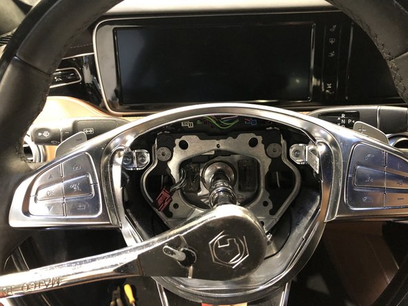 Remove steering wheel and carefully set aside